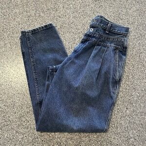 Vintage Lee Jeans Womens 12 32x31 Pleated High Rise Mom 80s 90s Made in USA
